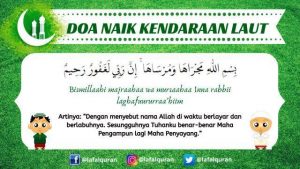 Doa Naik Kendaraan Laut